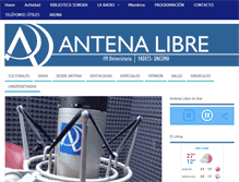 Tablet Screenshot of antena-libre.com.ar